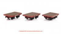 393-226 Bachmann Dinorwic Slate Wagons without sides 3-Pack Red